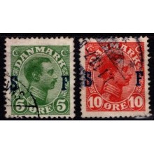 Soldaterfrimærker. Overtryk S F.